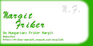 margit friker business card